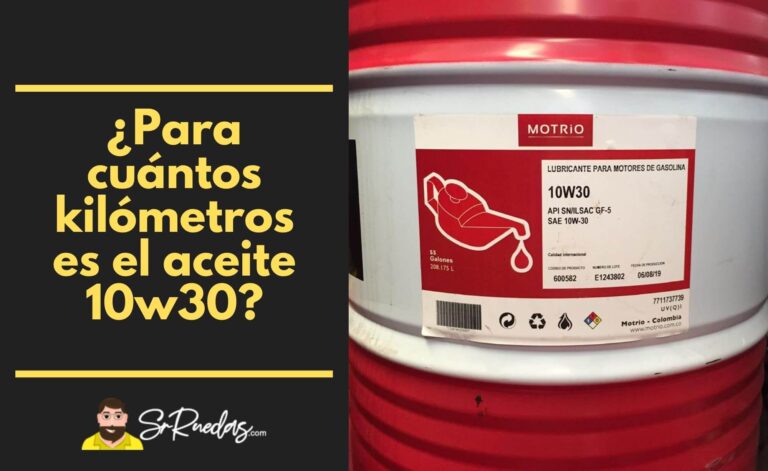 ¿Para cuántos kilómetros es el aceite 10w30?